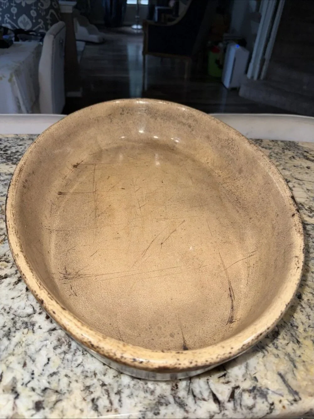 French Vintage Oval Terrine Baking Dish La Bourguignonne Emile Henry Stoneware